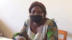 Dénémadji Yolande, chargée de programme à la radio Arc-en-ciel à N'Djamena, au Tchad, le 19 mai 2020. (VOA/André Kodmadjingar)