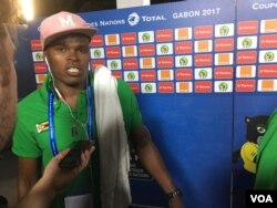 Zimbabwean midfielder Willard Katsande after the game against Tunisia in Libreville, Gabon.