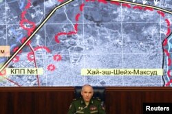 Chief of the Main Operational Directorate of the General Staff of the Russian Armed Forces Lieutenant-General Sergei Rudskoi attends a news briefing in Moscow, Russia, September 19, 2016.