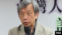 台湾社社长张炎宪（美国之音张永泰拍摄）