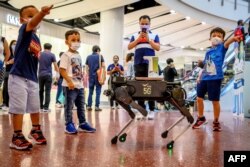 Robot anjing di Bangkok sebagai ilustrasi. (Foto: AFP)