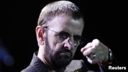 El baterista Ringo Starr durante su concierto en Brasilia. The Beatles se separaron oficialmente el 10 de abril de 1970. 