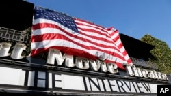 Film Komedi "The Interview" diputar di Cinefamily, Los Angeles (25/12).