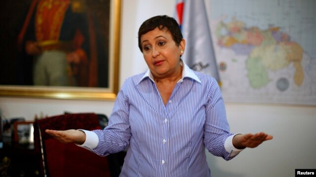 Tibisay Lucena, presidenta del Consejo Nacional Electoral de Venezuela.