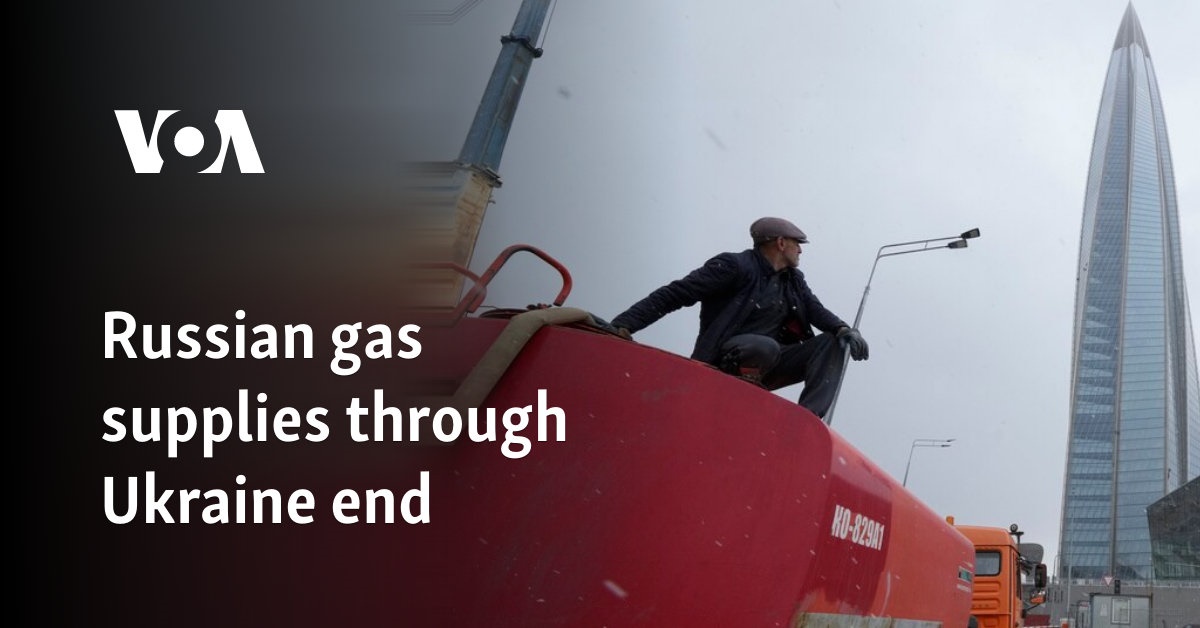 Russian gas supplies through Ukraine end