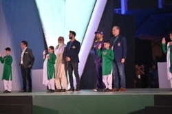 پاکستان سپر لیگ سیزن فائیو کی کراچی میں افتتاحی تقریب کا ایک اور منظر