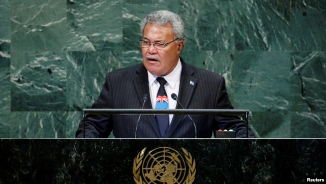 资料照：南太平洋岛国图瓦卢现任总理索波阿加