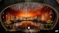 Host Chris Rock speaks at the Oscars on Sunday, Feb. 28, 2016, at the Dolby Theatre in Los Angeles.