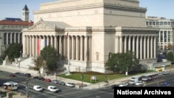 The National Archives building in Washington, D.C.