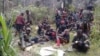 Tentara Pembebasan Nasional Papua Barat-Organisasi Papua Merdeka (TPNPB-OPM) saat berada di salah satu kawasan pegunungan Papua. 