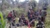 Tentara Pembebasan Nasional Papua Barat Organisasi Papua Merdeka (TPNPB-OPM) saat berada di salah satu kawasan pegunungan Papua. 