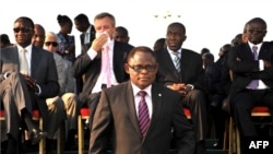 Isidore Ndaywel, le Président du comité organisateur de l'Organisation internationale de la francophonie, à Kinshasa, le 12 octobre 2012.