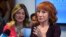 Comedian Kathy Griffin, right, speaks along with her attorney Lisa Bloom during a news conference, June 2, 2017, in Los Angeles, to discuss the backlash since Griffin released a photo and video of her displaying a likeness of President Donald Trump's severed head.