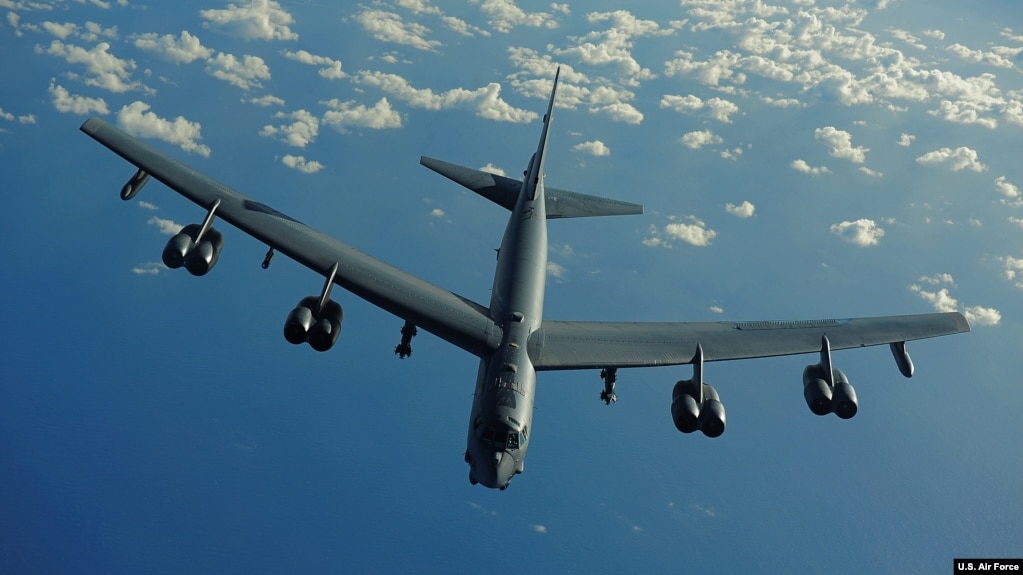 미군 인도양에 B-52 폭격기 6대 배치