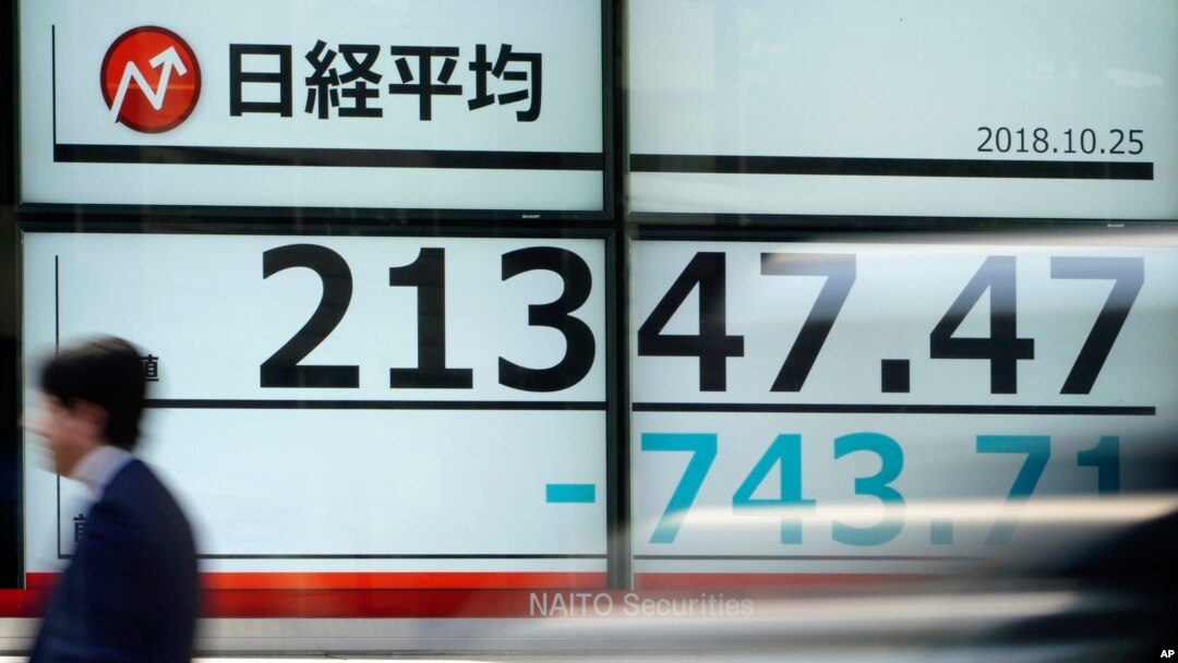 Chỉ số Nikkei của Nhật Bản đã giảm 3,5% trong đêm.