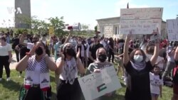 США: марши в поддержку Израиля и Палестинской автономии