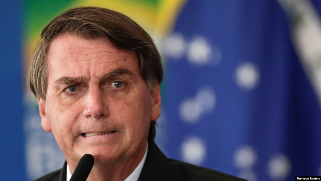 Presiden Brazil Jair Bolsonaro di sebuah acara di Brasilia. (Foto: Reuters)