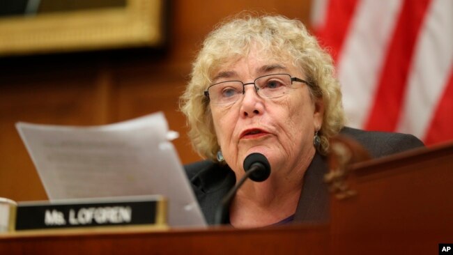 ARCHIVO - La representante Zoe Lofgren, demócrata por California, durante una audiencia del comité en Capitol Hill en Washington, el 24 de julio de 2019.