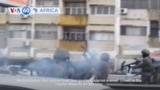 VOA60 Africa - Mozambique: Riot police fired tear gas to disperse protesters