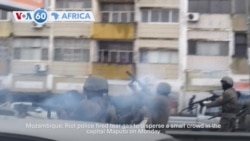 VOA60 Africa - Mozambique: Riot police fired tear gas to disperse protesters