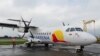 Un avión turbohélice bimotor ATR 72 de la aerolínea estatal colombiana Satena fuera del hangar, en el Aeropuerto Internacional El Dorado, en Bogotá, Colombia, el 26 de julio de 2023. REUTERS/Luis Jaime Acosta