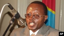 FILE - human rights activist Floribert Chebeya Bahizire speaks during a seminar in Kinshasa, Congo. 