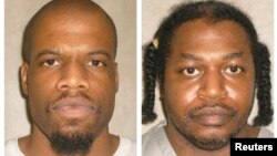 洛克特（左）和另外一名死刑犯沃纳（奥克拉荷马州监狱档案照片）