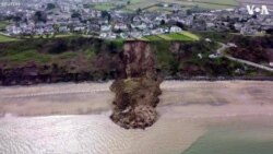 Welsh Cliff Collapse Puts Homes at Risk