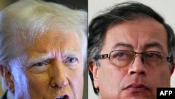 Rais Donald Trump na Rais wa Colombia Gustavo Petro