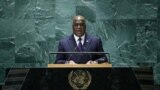 Congolese President Felix-Antoine Tshisekedi Tshilombo addresses the 78th United Nations General Assembly at UN headquarters in New York City on September 20, 2023.