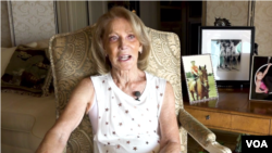 세계 최고령 공중곡예사 베티 씨. 