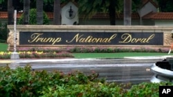FILE - A frame from video shows the Trump National Doral, in Doral, Florida, June 2, 2017.