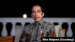 Presiden Jokowi di Istana Merdeka, Jakarta, Jumat, 26 Maret 2021. (biro Setpres).