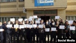 تجمع کارگران کارخانه هپکو (عکس از رسانه‌های اجتماعی)