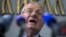 FILE - Serbian nationalist leader Vojislav Seselj speaks during a news conference in Belgrade, April 2, 2015. 