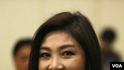 Kandidat PM Thailand dari partai oposisi Thai Pheu, Yingluck Shinawatra