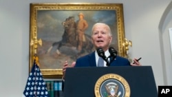 El presidente de EEUU, Joe Biden, habla en la Casa Blanca el 1 de octubre de 2023.