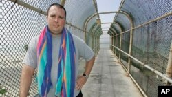 FILE - Robert MacLean, shown in May 2007 in Dana Point, Calif., lost his job as an air marshal in 2003 for telling a reporter in 2003 that the Transportation Security Administration planned to cut marshal jobs on overnight flights.