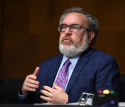 FILE - Andrew Wheeler, administrator of the Environmental Protection Agency, speaks on Capitol Hill, May 20, 2020.
