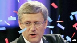 کینیڈا: انتخابات میں وزیر اعظم ہارپر کی پارٹی کی فتح