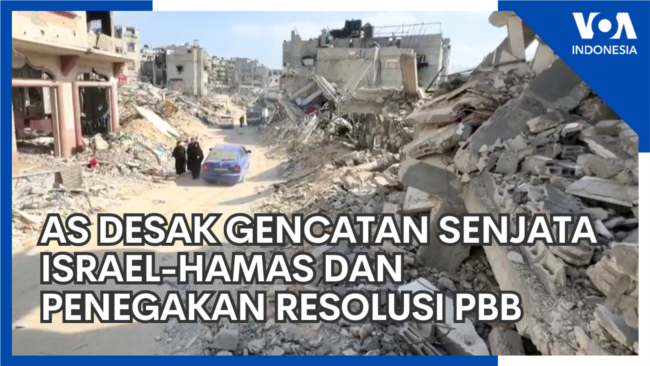 AS Desak Gencatan Senjata Israel-Hamas dan Penegakan Resolusi PBB