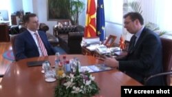 Premijeri Makedonije i Srbije, Nikola Gruevski i Aleksandar Vučić, Skoplje 16. februar 2015.