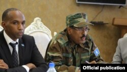 Prezidaantii Somaaliayaa, Mohammed Abdullahii Mohammed (Farmaajoo) yeroo harra ibsa kennan