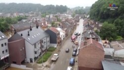 Դրոնի տեսանյութում երևում է Բելգիայի Փեփինսթեր քաղաքին հորդառատ անձրևների հասցրած վնասը