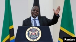 FILE - Tanzania's President John Magufuli.
