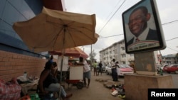 Une rue de Malabo, Guinée Equatoriale, 24 janvier 2012.