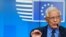 FILE - European Union foreign policy chief Josep Borrell speaks during a news conference after a meeting of EU foreign ministers at the European Council building, in Brussels, May 10, 2021. (Olivier Matthys/Pool via Reuters)