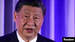 Rais wa China Xi Jinping akizungumza kwenye hafla kando ya mkutano wa Ushirikiano wa Kiuchumi wa Asia na Pasifiki (APEC) huko San Francisco, California Novemba 15, 2023. REUTERS