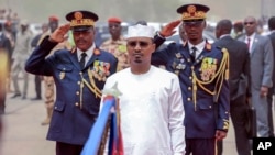 Le président tchadien Mahamat Deby Itno lors de sa cérémonie d'investiture à N'djamena, le jeudi 23 mai 2024. AP / Mouta