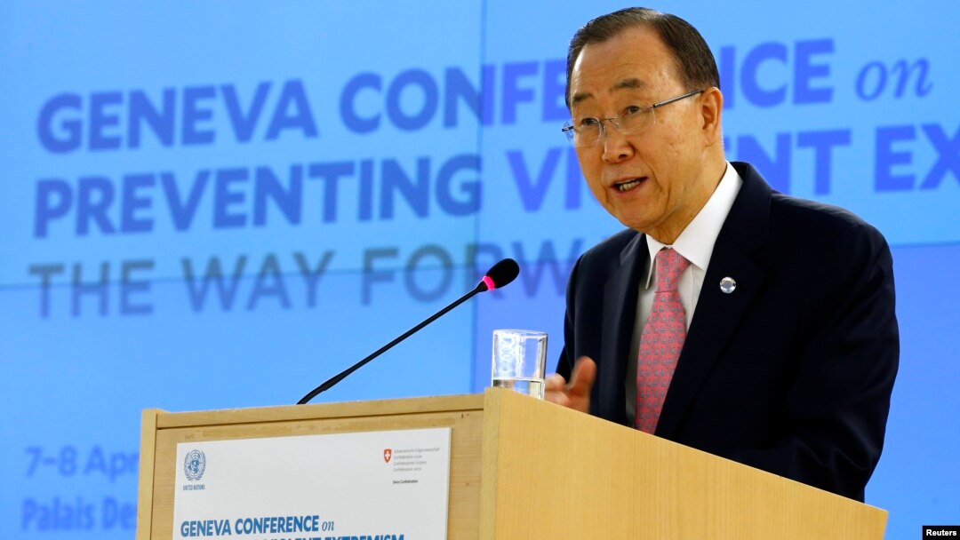 Ban Ki-moon mu nama i Geneve mu Busuwisi
